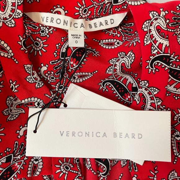Abbie Paisley-print Silk-crepe Blouse from VERONICA BEARD - Picture 9 of 11